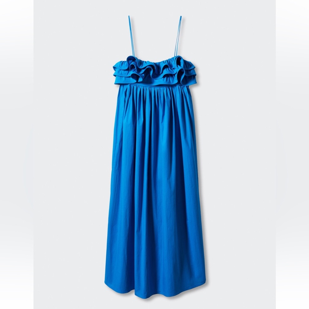 Mango | Long Dress with Ruffles - Picture 7 of 7